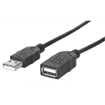 USB-A - USB-A -jatkokaapeli Manhattan USBEXTAA3BK