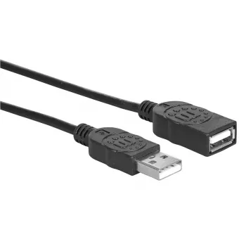 USB-A - USB-A -jatkokaapeli Manhattan USBEXTAA3BK