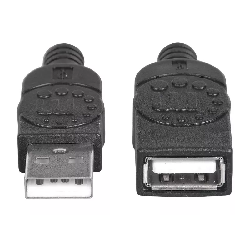 USB-A - USB-A -jatkokaapeli Manhattan USBEXTAA3BK