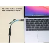 USB-C-kaapeli Manhattan 5m aktiivinen uros-uros 10 Gbit/s 3A musta