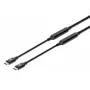 USB-C-kaapeli Manhattan 5m aktiivinen uros-uros 10 Gbit/s 3A musta
