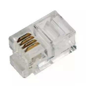 RJ10-liitin LogiLink MP0017 läpinäkyvä