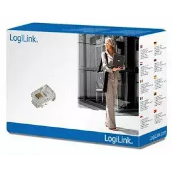 RJ11-liitin LogiLink MP0018 läpinäkyvä