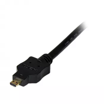StarTech.com 1 m Micro-HDMI–DVI-kaapeli – Micro-HDMI–DVI-sovitinkaapeli – Micro-HDMI Type-D -laite – DVI-D Single Link -näyttö/display/projektori-videoadapterikaapeli – tukeva