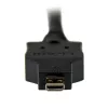 StarTech.com 1 m Micro-HDMI–DVI-kaapeli – Micro-HDMI–DVI-sovitinkaapeli – Micro-HDMI Type-D -laite – DVI-D Single Link -näyttö/display/projektori-videoadapterikaapeli – tukeva