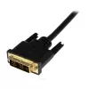 StarTech.com 1 m Micro-HDMI–DVI-kaapeli – Micro-HDMI–DVI-sovitinkaapeli – Micro-HDMI Type-D -laite – DVI-D Single Link -näyttö/display/projektori-videoadapterikaapeli – tukeva