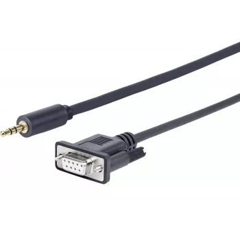 Vivolink PROMJDSUB9-25 sarjakaapeli musta 25 m 3,5 mm D-Sub (DB-9)