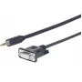 Vivolink PROMJDSUB9-25 sarjakaapeli musta 25 m 3,5 mm D-Sub (DB-9)