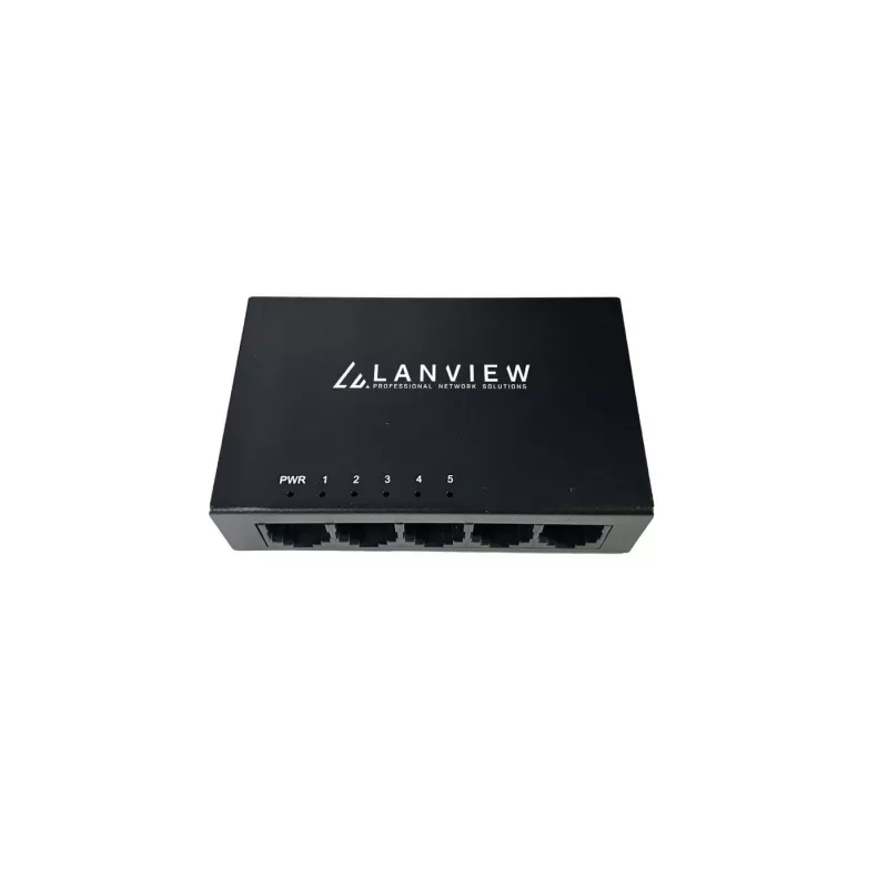 Lanview LVN-DESK-5PORT-1G hallitsematon 5-porttinen Gigabit Ethernet -kytkin