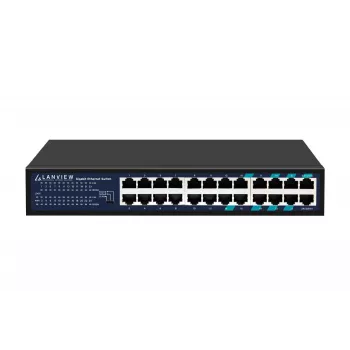 Hallitsematon kytkin Lanview LVN-1U-24PORT-1G — 24-porttinen Full-Gigabit-rack-asennus