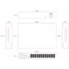 Hallitsematon kytkin Lanview LVN-1U-24PORT-1G — 24-porttinen Full-Gigabit-rack-asennus