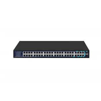 Lanview hallitsematon kytkin LVN-1UMOUNT-48PORT-2SFP-1G — 48x RJ45 1G -porttia, 2x SFP uplink