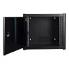 Seinäasennusteline LOGON RWP09U56BL 9U musta avainlukko