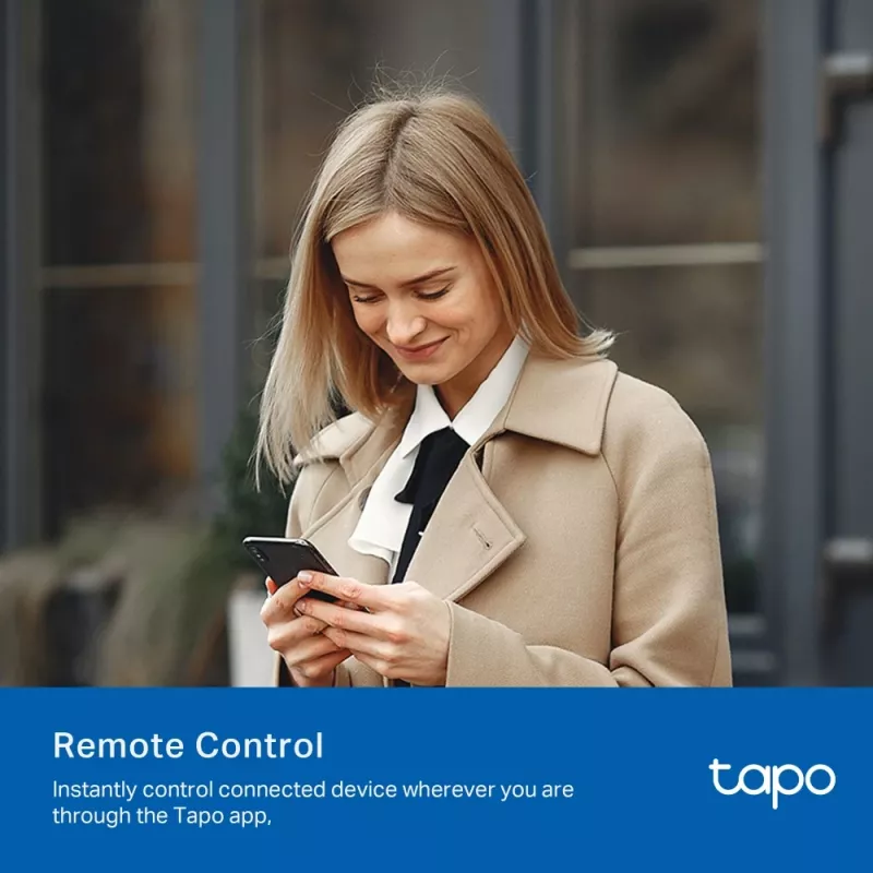 TP-Link Tapo P110 Mini älypistorasia Wi-Fi, energiankulutuksen seuranta (2 kpl)