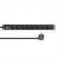 Lanview LVR-2MSCH-LIC-SCH8 virranjakoyksikkö (PDU) 8 AC-lähtöä 1U musta