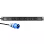 Lanview LVR-3MIEC-AMP-10C13 virranjakoyksikkö (PDU) 10 AC-lähtöä 1U musta