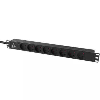 Lanview LVR-2MDK-LIC-DK8 virranjakoyksikkö (PDU) 8 AC-lähtöä 1U musta