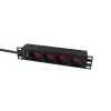 Jakorasia Lanview LVR-2MIT-SW-IT4 1U musta 2m kaapeli