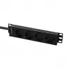 Lanview LVR-2MSCH-LIC-SCH4 10 tuuman jatkojohto, 4 Schuko-pistorasiaa
