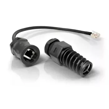 Verkkokaapeli QuWireless QRJ45 RJ-45 RJ-45 0,16 m musta