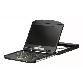 KVM-kytkin ATEN CL3700NW telakointiasennus musta USB HDMI Full HD