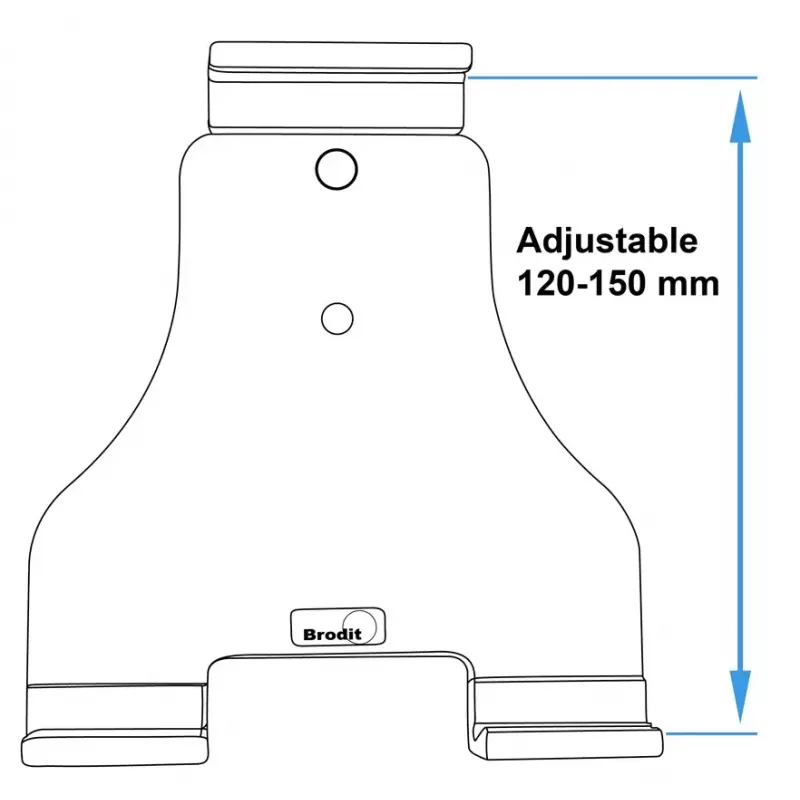 Passiivinen teline Brodit 511848 matkapuhelin älypuhelin tabletti UMPC musta
