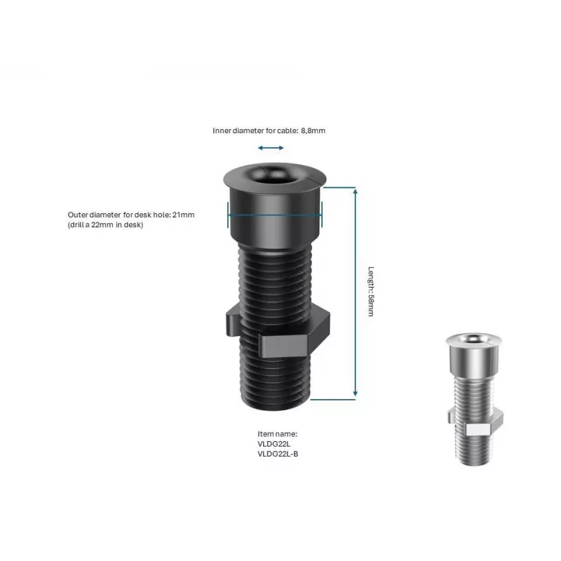 Verkkokaapeli Vivolink VLDG22L-B 22AWG 2m