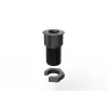 Vivolink VLDG22-B pöydän kaapelin läpivienti 22 mm reikään, alumiini, musta