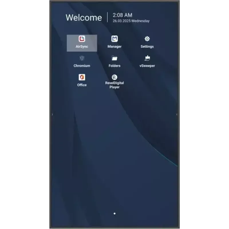 Kaupallinen 86 tuuman 4K-LCD-näyttö VIEWSONIC CDE8614-2C, 3840x2160, 500 cd/m², Android 14, Wi‑Fi, 24/7