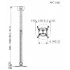 Projektorin kattoteline Vogel's PPC 1585 hopea