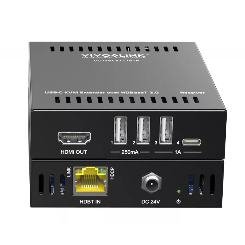 KVM-laajennin lähetin ja vastaanotin Vivolink VLUSBCEXT151 HDMI USB johdollinen 70 m