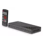 AV-vastaanotin Lindy 4x1 4K60 HDMI saumaton multiview-kytkin, 3840x2160@60Hz, 12V 2,5A, musta