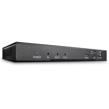 HDMI-splitteri Lindy 2-porttinen HDMI 18G -splitteri äänellä ja alas skaalauksella