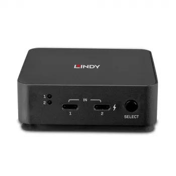 Lindy 2-porttinen Type-C, dual HDMI 4K60 KVM-kytkin