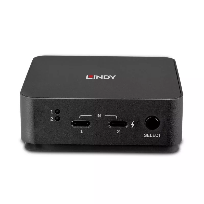 Lindy 2-porttinen Type-C, dual HDMI 4K60 KVM-kytkin