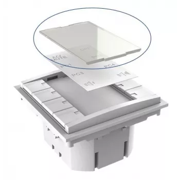 Painikepaneeli Vivolink VLCP8B-PLEXIGLASS valkoinen DC 12V