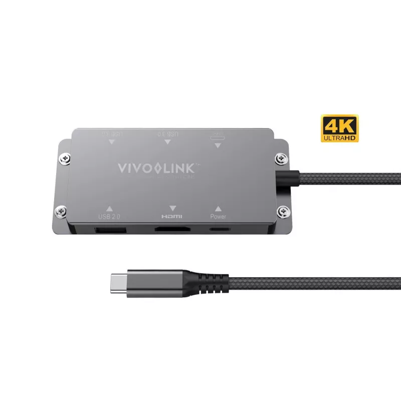 USB-näytönohjainadapteri Vivolink VLUSBCHUB 3840 x 2160 pikseliä USB Type-C