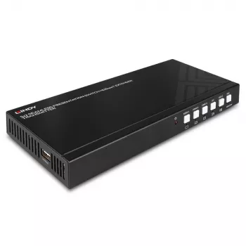 AV-lähetin Lindy 5 portin saumaton esityskytkin HDBaseT-jatko 3840 x 2160 pikseliä