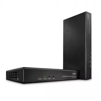 AV-lähetin ja -vastaanotin Lindy 300m kuitu-HDMI 18G ja IR-jatko