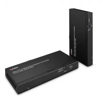 Lindy 70m Cat.6 HDMI 4K60, audio, IR ja RS-232 HDBaseT-jatko ARC-tuella