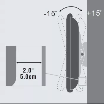 Vivolink VLMW2355T TV-seinäteline/jalusta 139,7 cm (55