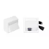 Vivolink WI221261 HDMI + USB A pistorasiapäällinen valkoinen 2 moduulia