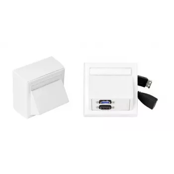 Vivolink WI221261 HDMI + USB A pistorasiapäällinen valkoinen 2 moduulia