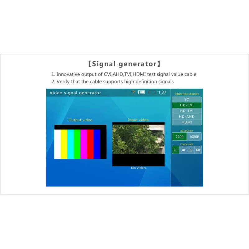 Ernitec 0070-24107-TESTER CCTV-testimonitori, 17,8 cm (7 tuumaa), kosketusnäyttö, 4K, rannehihna, harmaa/punainen