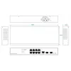 Verkkokytkin Ernitec ELECTRA-M08-1GB-150W 8 porttia 1 GB 150 W
