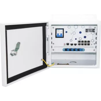 Ernitec ELECTRA-M10-OUTDOOR-200 verkkokytkin hallittava L2 Gigabit Ethernet (10/100/1000) Power over Ethernet (PoE) harmaa