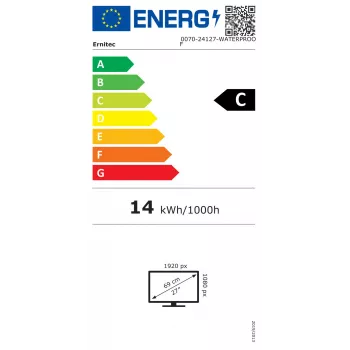 Ernitec 0070-24127-WATERPROOF 27 tuuman valvontanäyttö