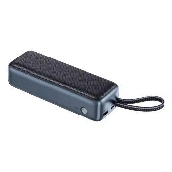 Kannettava varavirtalähde SANDBERG All-in1 Powerbank 20000 PD 130W — 20 000 mAh, LiPo, USB-A 1x, USB-C 1x, 130 W, musta/harmaa