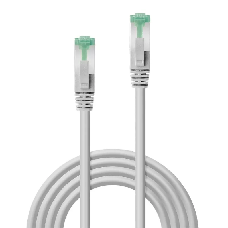 Ethernet-patchkaapeli Lindy Cat6A S/FTP GRS TPE 0,5 m RJ-45–RJ-45, 10GBase-T, harmaa