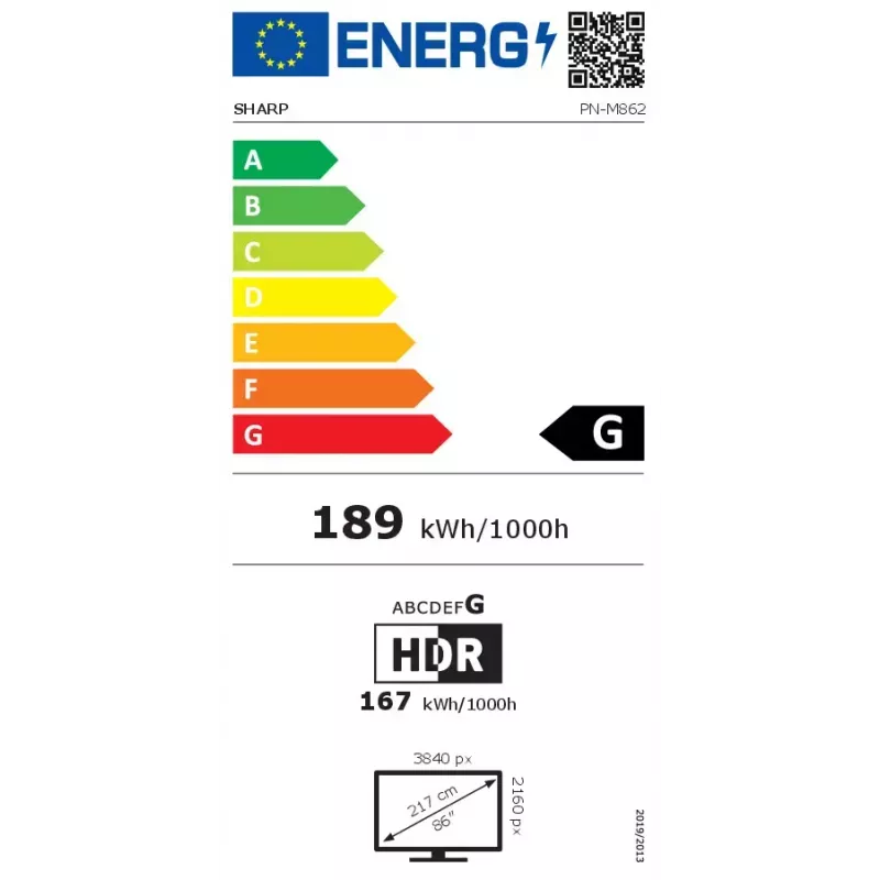 Digitaalisen infonäytön litteä näyttö NEC MultiSync M862 — 86